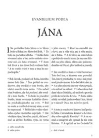 Evangelium Podla Jana a list Rimanom